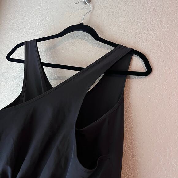 Patagonia Women’s Fleetwith Dress Black Sleeveless Drawstring Small Criss Cross - Picture 5 of 9